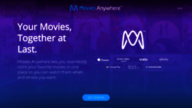 What Moviesanywhere.com website looked like in 2019 (5 years ago)