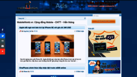 What Mobileworld.vn website looked like in 2019 (5 years ago)