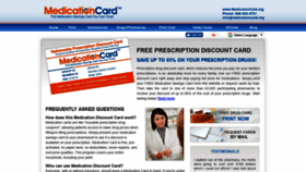 What Medicationcard.org website looked like in 2019 (5 years ago)