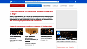 What Muzikantenbank.eu website looked like in 2019 (5 years ago)