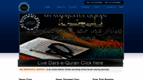 What Mymadinatulquran.com website looked like in 2019 (5 years ago)