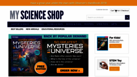 What Myscienceshop.com website looked like in 2019 (5 years ago)