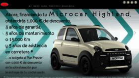 What Microcar.es website looked like in 2019 (5 years ago)