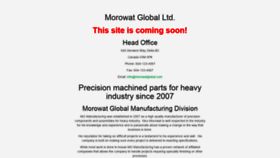 What Morowatglobal.com website looked like in 2019 (5 years ago)