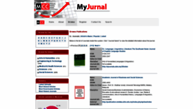 What Myjurnal.my website looked like in 2019 (5 years ago)