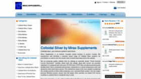 What Miraxsupplements.com website looked like in 2019 (5 years ago)