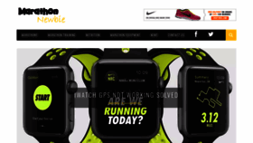 What Marathonnewbie.com website looked like in 2019 (5 years ago)