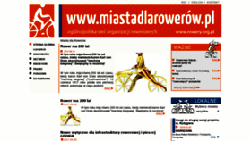 What Miastadlarowerow.pl website looked like in 2019 (5 years ago)