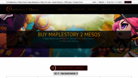 What Maplestory2-mesos.com website looked like in 2019 (5 years ago)