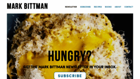 What Markbittman.com website looked like in 2019 (5 years ago)