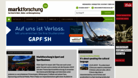What Marktforschung.de website looked like in 2019 (5 years ago)