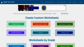 What Mathfactcafe.com website looked like in 2019 (6 years ago)