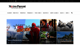 What Metroparent.com website looked like in 2019 (5 years ago)