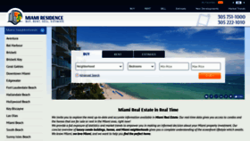 What Miamiresidence.com website looked like in 2019 (5 years ago)