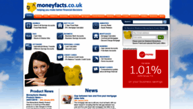 What Moneyfacts.co.uk website looked like in 2019 (5 years ago)