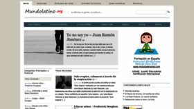 What Mundolatino.org website looked like in 2019 (5 years ago)