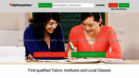 What Myprivatetutor.my website looked like in 2019 (6 years ago)