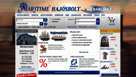 What Maritimehajosbolt.hu website looked like in 2019 (5 years ago)