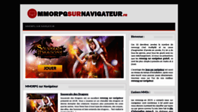What Mmorpgsurnavigateur.fr website looked like in 2019 (5 years ago)