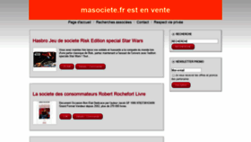 What Masociete.fr website looked like in 2019 (5 years ago)