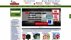 What Myparkingsign.com website looked like in 2019 (5 years ago)