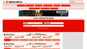 What Mypetrolprice.com website looked like in 2019 (5 years ago)