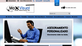 What Maxvisual.es website looked like in 2019 (5 years ago)