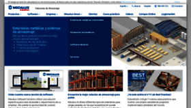 What Mecalux.es website looked like in 2019 (5 years ago)