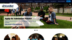 What Massbay.edu website looked like in 2019 (7 years ago)