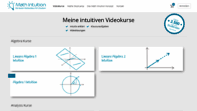 What Math-intuition.de website looked like in 2019 (5 years ago)