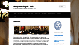 What Manlywarringahchoir.org.au website looked like in 2019 (5 years ago)