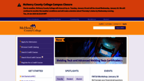 What Mchenry.edu website looked like in 2019 (5 years ago)