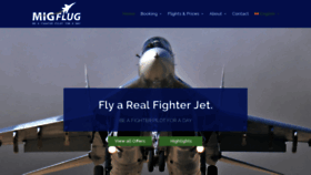 What Migflug.com website looked like in 2019 (5 years ago)