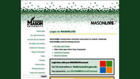What Masonlive.gmu.edu website looked like in 2019 (5 years ago)