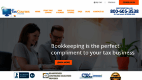 What Mytaxcoursesonline.com website looked like in 2019 (5 years ago)