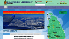 What Meteo.gov.lk website looked like in 2019 (5 years ago)