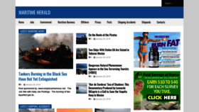 What Maritimeherald.com website looked like in 2019 (5 years ago)