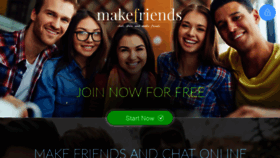 What Makefriends.co.uk website looked like in 2019 (5 years ago)