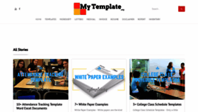 What Mytemplate.org website looked like in 2019 (5 years ago)