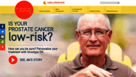 What Myprostatecancertreatment.org website looked like in 2019 (5 years ago)
