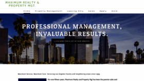 What Maximumrealtypm.com website looked like in 2019 (5 years ago)
