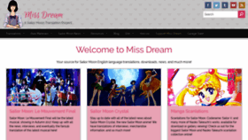 What Missdream.org website looked like in 2019 (5 years ago)