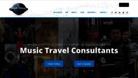What Musictravel.com website looked like in 2019 (5 years ago)