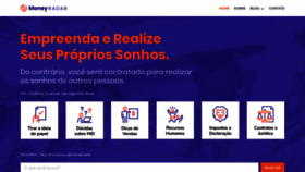 What Moneyradar.com.br website looked like in 2019 (5 years ago)