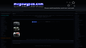 What Megawypas.pl website looked like in 2019 (7 years ago)