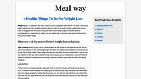 What Mealway.com website looked like in 2019 (5 years ago)