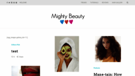 What Mightybeauty.com website looked like in 2019 (5 years ago)