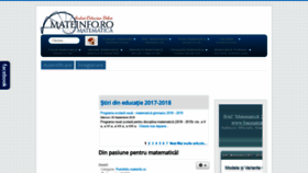 What Mateinfo.ro website looked like in 2019 (5 years ago)