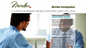 What Mordenimmigration.com website looked like in 2019 (5 years ago)