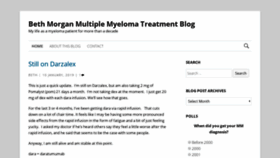 What Myelomablog.com website looked like in 2019 (5 years ago)